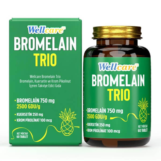  Wellcare Bromelain Trio 60 Tablet - 1