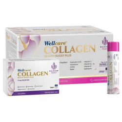 Wellcare Collagen Beauty Plus 10000 mg Karpuz & Nane Aromalı Likit Form 30 Tüp x 40ml + 30 Kapsül - Wellcare