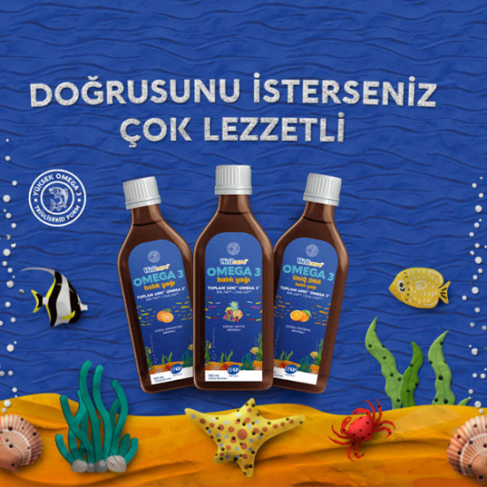 Wellcare Omega 3 Uniq Fish Oil 150 ML Portakal Aromalı - 3