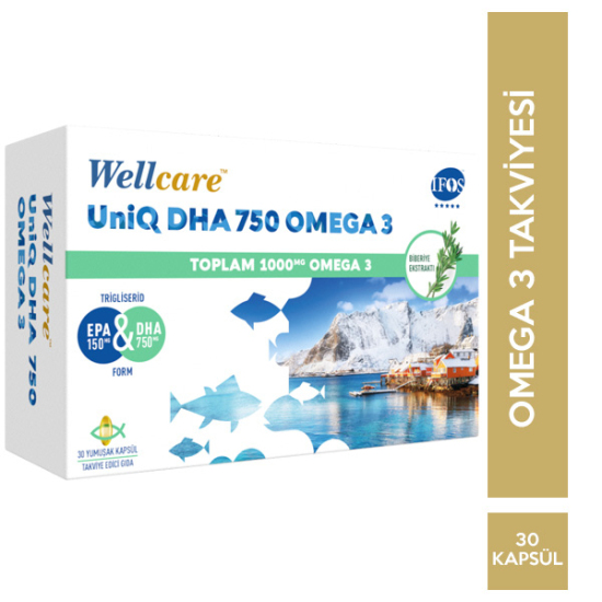 Wellcare Uniq 750 Omega 3 30 Kapsül - 1