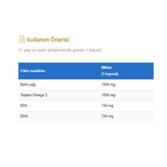 Wellcare Uniq 750 Omega 3 30 Kapsül - 3