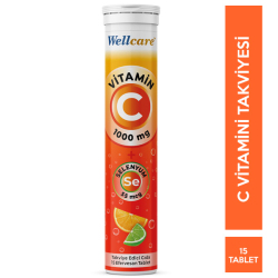 Wellcare - Wellcare Vitamin C Selenyum 15 Efervesan Tablet Wellcare - Wellcare Vitamin C Selenyum 15 Efervesan Tablet