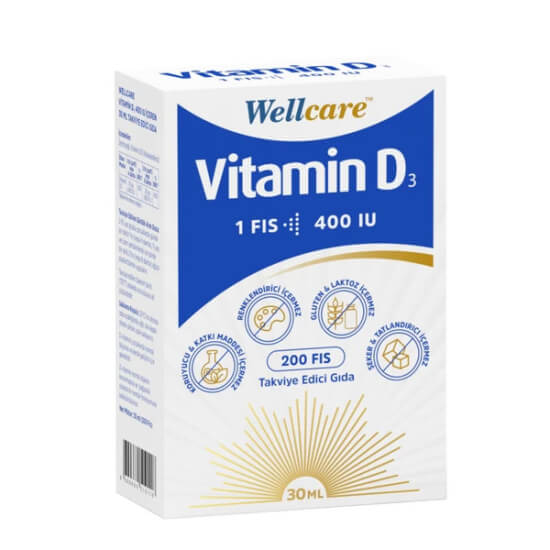  Wellcare Vitamin D3 400 IU 30 ml - 1