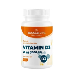 Wooggs Vital D3 Vitamini 25 mcg 60 Tablet - Wooggs Vital