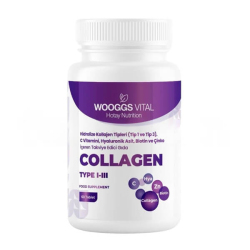 Wooggs Vital Kollajen Tip I-II C Vitamini Hya Biotin ve Çinko 60 Tablet - Wooggs Vital