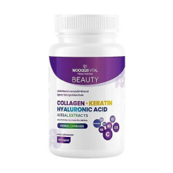 Wooggs Vital Multivitamin ve Multimineral Beauty Skin Hair Nails 120 Kapsül - Wooggs Vital