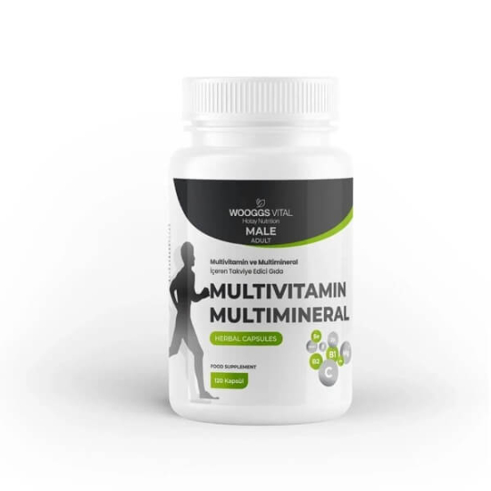  Wooggs Vital Multivitamin ve Multimineral Men Iteg 120 Kapsül - 1