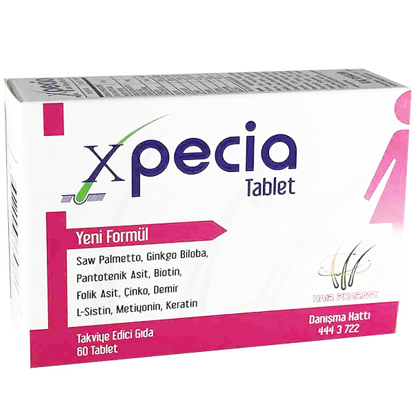 Xpecia Bayanlar İçin 60 Tablet Kapsül Gıda Takviyesi