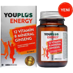 Abdi İbrahim - Youplus Energy Vitamin ve Mineral Kompleksi 30 Tablet Abdi İbrahim - Youplus Energy Vitamin ve Mineral Kompleksi 30 Tablet