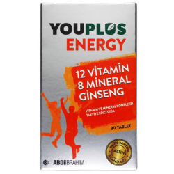Youplus Energy Vitamin Mineral Kompleksi 30 Tablet - Abdi İbrahim