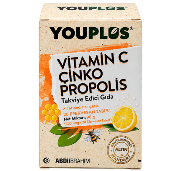 Youplus Vitamin C Çinko Propolis 20 Efervesan Tablet - 3