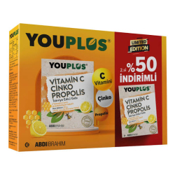 Youplus Vitamin C Çinko Propolis 20 Efervesan Tablet İkincisi %50 İndirimli