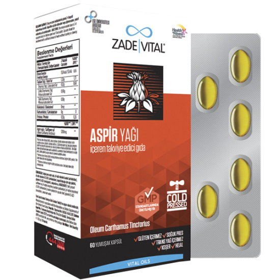 Zade Vital Aspir Yağı 600 mg 60 Kapsül - 1