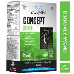 Zade Vital - Zade Vital Concept Shape 60 Kapsül Zade Vital - Zade Vital Concept Shape 60 Kapsül