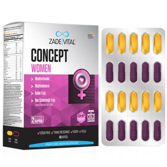  Zade Vital Concept Women Kapsül 60 lı - 1