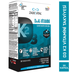 Zade Vital - Zade Vital D3K2 Vitamini 30 Yumuşak Kapsül Zade Vital - Zade Vital D3K2 Vitamini 30 Yumuşak Kapsül