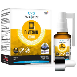 Zade Vital D3 Vitamini 1000 IU Sprey 20 ML - Zade Vital