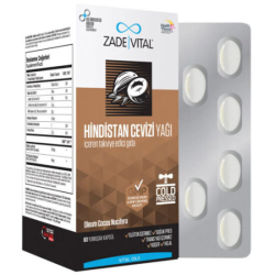 Zade Vital Hindistan Cevizi Yağı 1000 mg 60 Blister Kapsül - Zade Vital