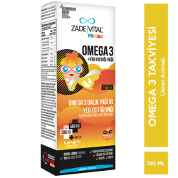 Zade Vital - Zade Vital Miniza Omega 3 ve Yer Fıstığı Yağı 150 ml Zade Vital - Zade Vital Miniza Omega 3 ve Yer Fıstığı Yağı 150 ml
