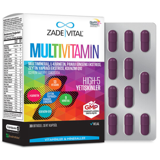  Zade Vital Multivitamin 30 Kapsül - 1
