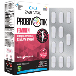 Zade Vital - Zade Vital Probiotics Feminen 30 Kapsül Zade Vital - Zade Vital Probiotics Feminen 30 Kapsül