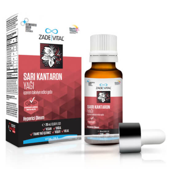 Zade Vital Sarı Kantaron Yağı 20 ml sıvı form sarı kantaron Hypericum perforatum maserasyon yöntemiyle elde edilmiştir- 1