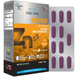 Zade Vital - Zade Vital Zink Plus Çinko Plus 30 Kapsül Zade Vital - Zade Vital Zink Plus Çinko Plus 30 Kapsül