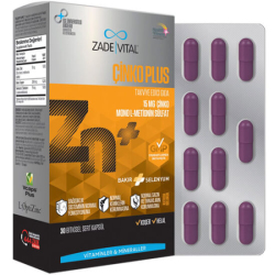 Zade Vital Zink Plus Çinko Plus 30 Kapsül - Zade Vital