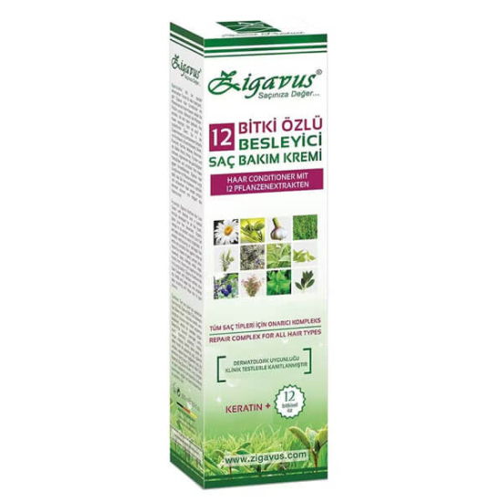 Zigavus 12 Bitki Özlü Saç Kremi 250 ml - 1