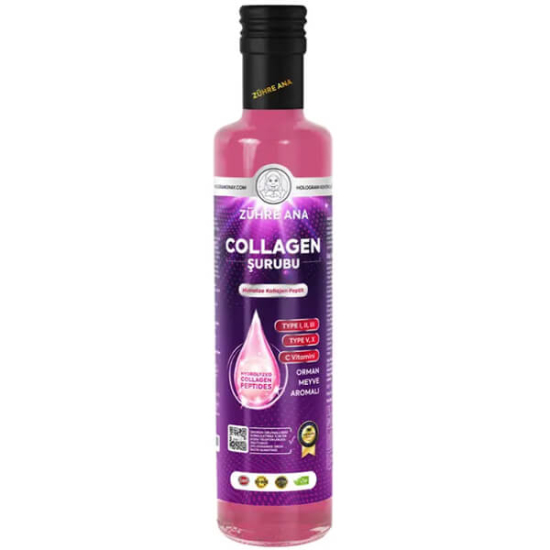  Zühre Ana 5 Tip Hidrolize Kolajen Peptit İçeren Collagen Şurubu 250 ml - 1